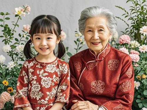 奶奶和孙女